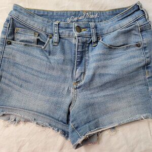 Universal Thread High Rise Midi Denim Shorts